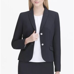 Classic Calvin Klein two button navy blazer